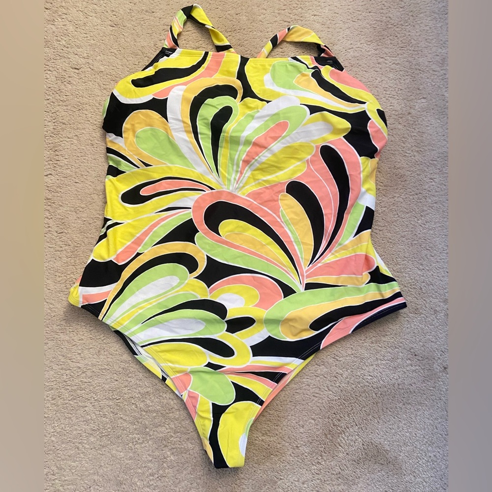 Cupshe Colorful Swirl One Piece 3X